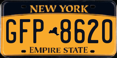 NY license plate GFP8620