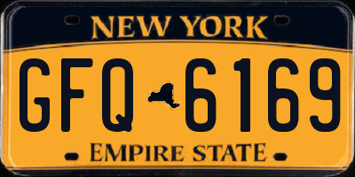 NY license plate GFQ6169