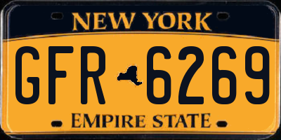 NY license plate GFR6269