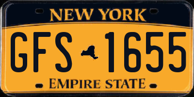 NY license plate GFS1655