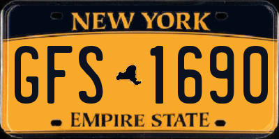NY license plate GFS1690