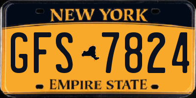 NY license plate GFS7824