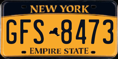 NY license plate GFS8473