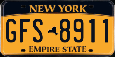 NY license plate GFS8911