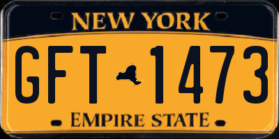 NY license plate GFT1473