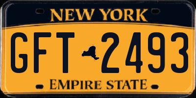 NY license plate GFT2493