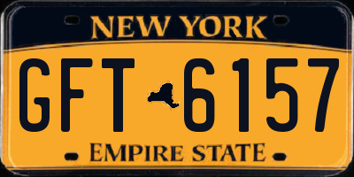 NY license plate GFT6157