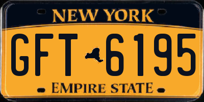 NY license plate GFT6195