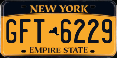 NY license plate GFT6229
