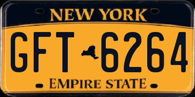 NY license plate GFT6264