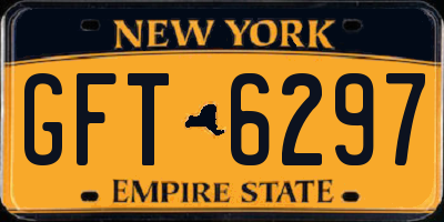 NY license plate GFT6297