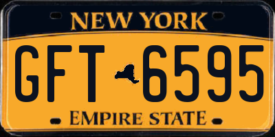 NY license plate GFT6595
