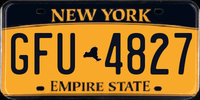 NY license plate GFU4827