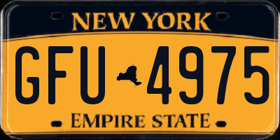 NY license plate GFU4975