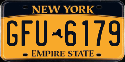 NY license plate GFU6179