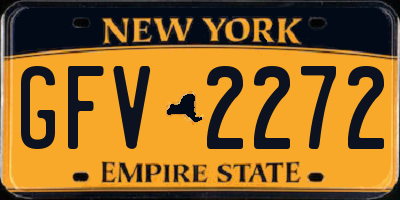 NY license plate GFV2272