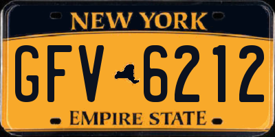 NY license plate GFV6212