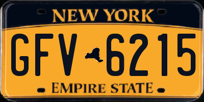 NY license plate GFV6215