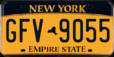 NY license plate GFV9055