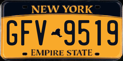 NY license plate GFV9519