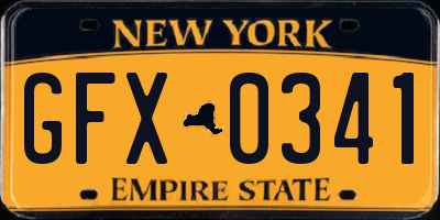 NY license plate GFX0341