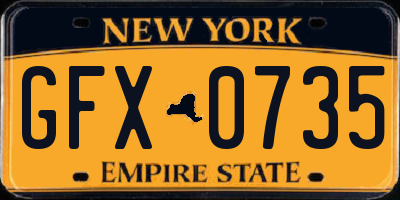 NY license plate GFX0735