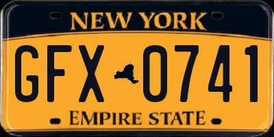NY license plate GFX0741