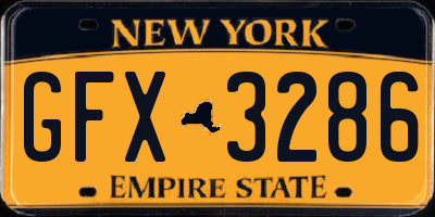 NY license plate GFX3286