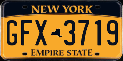 NY license plate GFX3719