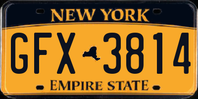 NY license plate GFX3814