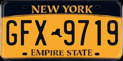 NY license plate GFX9719