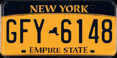 NY license plate GFY6148