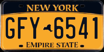 NY license plate GFY6541