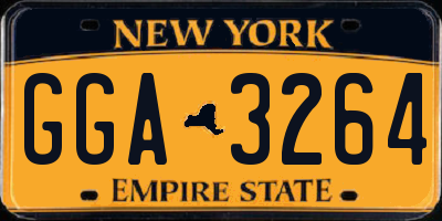 NY license plate GGA3264