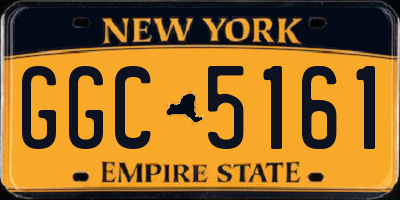 NY license plate GGC5161