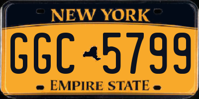 NY license plate GGC5799