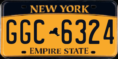 NY license plate GGC6324