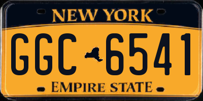 NY license plate GGC6541