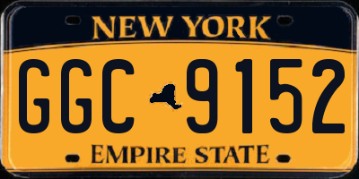NY license plate GGC9152