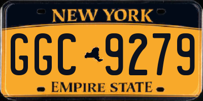 NY license plate GGC9279