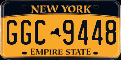 NY license plate GGC9448