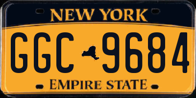 NY license plate GGC9684