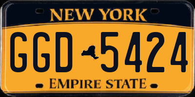 NY license plate GGD5424