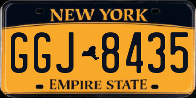 NY license plate GGJ8435