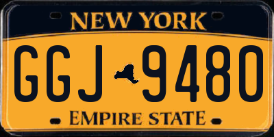 NY license plate GGJ9480