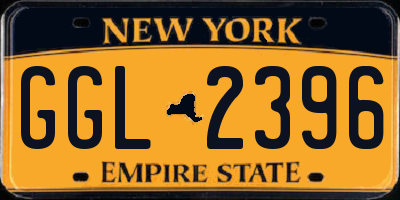 NY license plate GGL2396
