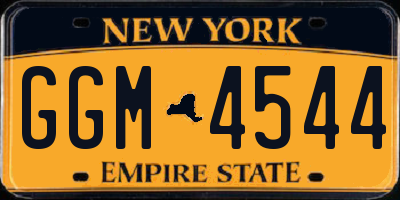 NY license plate GGM4544