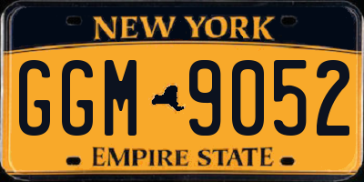 NY license plate GGM9052