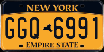 NY license plate GGQ6991