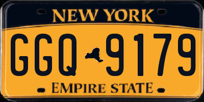 NY license plate GGQ9179